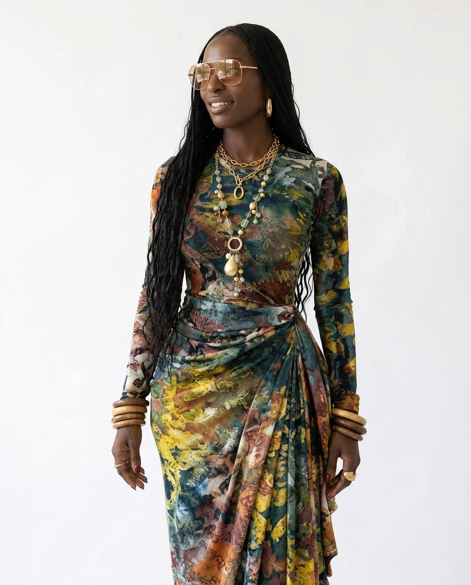 ruched tie dye maxi dress Vibrant Tie Dye Ruched Maxi Dress – DRL Fashion