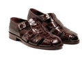 C Collection Crocodile Sandal - Brown