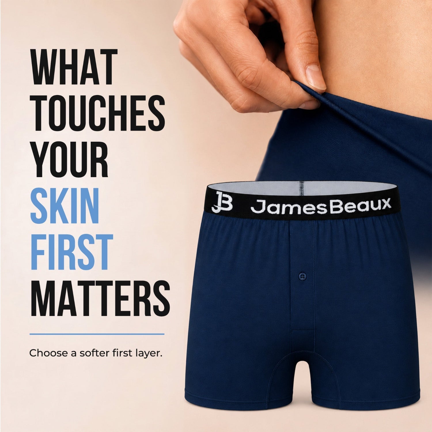 Men's Bamboo Anti-Chafing & Breathable Boxer Shorts (3-Pack) | Navy