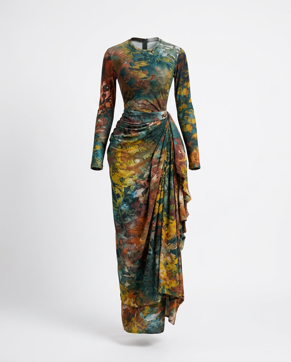 ruched tie dye maxi dress Vibrant Tie Dye Ruched Maxi Dress  DRL Fashion