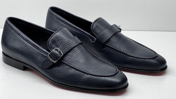 C Collection Deerskin Loafer - Navy
