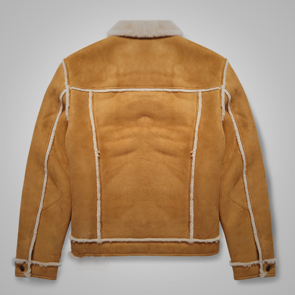 New Aviator B3 Real Sheepskin Shearling Leather Bomber Flying Jacket for Men