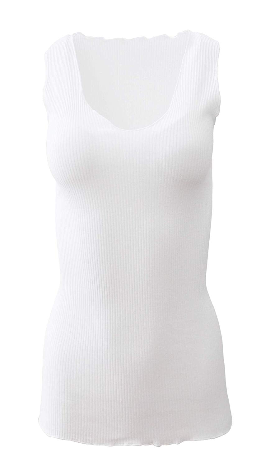 BASIC COTTON Free Spirit Premium Quality 100% Cotton Women's Tank Top. Proudly Made in Italy (603)