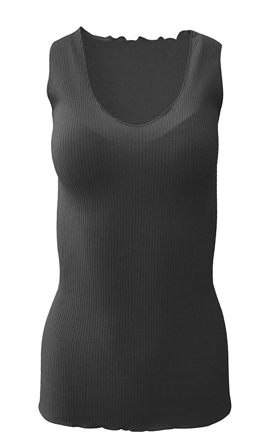 BASIC COTTON Free Spirit Premium Quality 100% Cotton Women's Tank Top. Proudly Made in Italy (603)