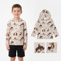 Long sleeves horse rodeo western kids boys hoodie