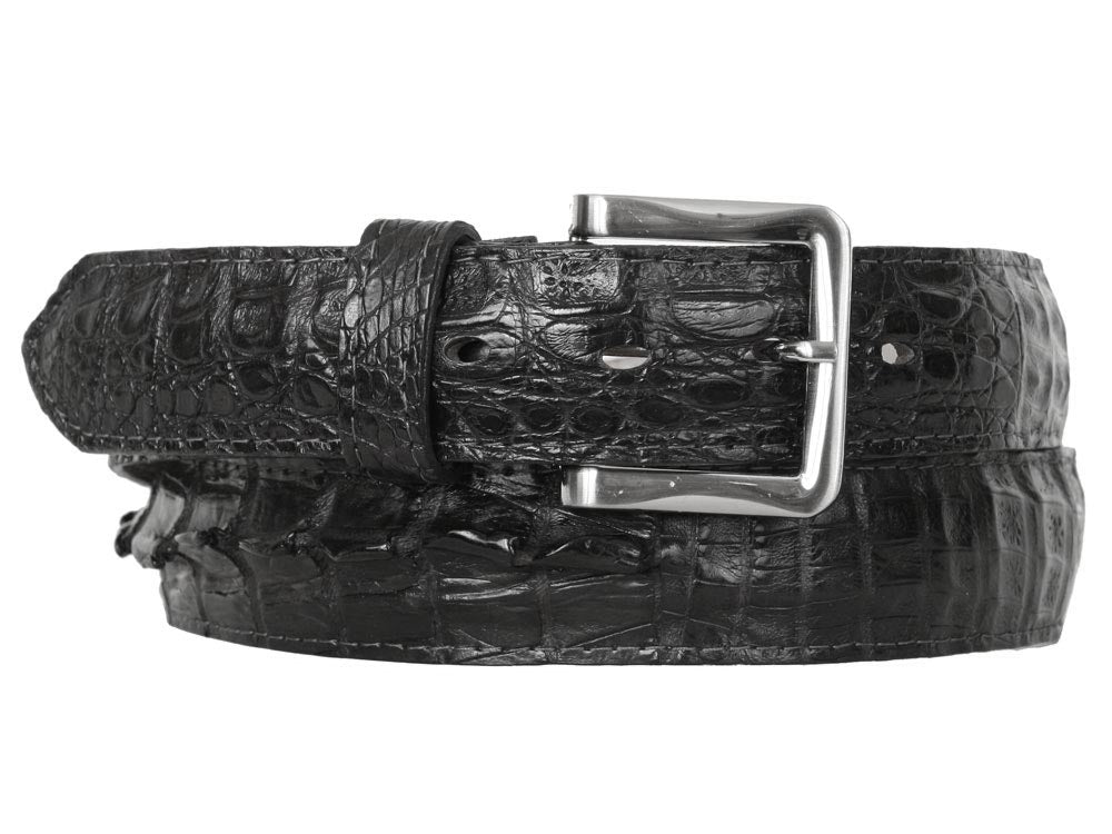 Maurice Crocodile Belt - Black