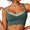 Contour Flex Two-Tone Sports Bra for Women – Medium Support Workout & Gym Bra