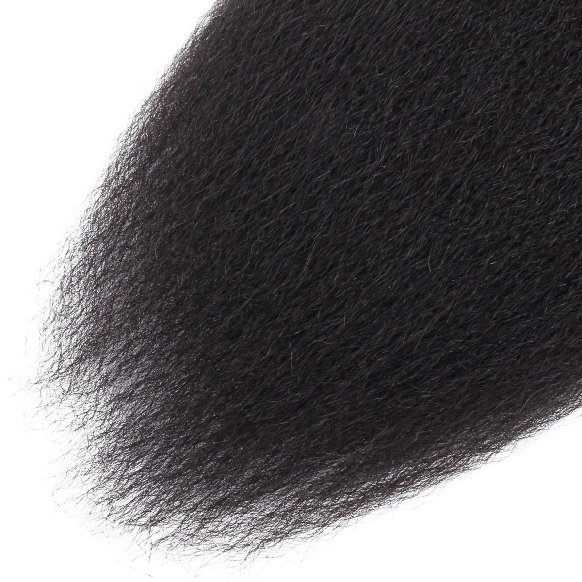 Kinky Straight Bulk 100% Human Braiding Hair