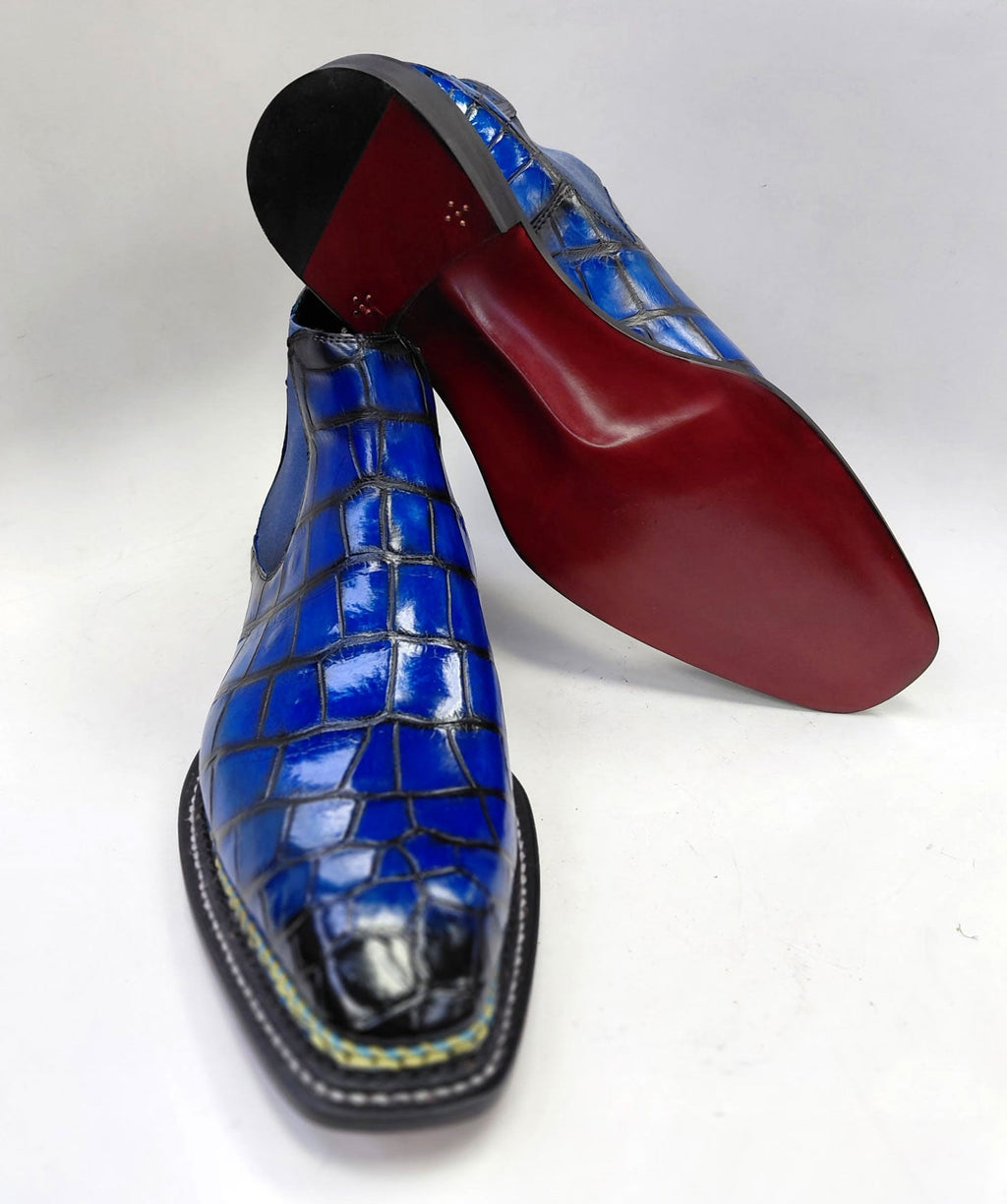 Maurice New York Custom Alligator Boot - Blue