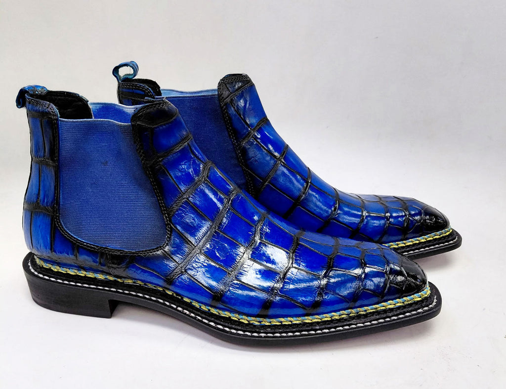 Maurice New York Custom Alligator Boot - Blue