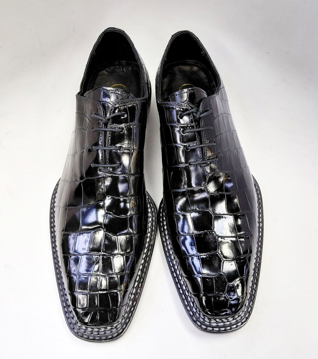 Maurice Philadelphia Custom Made Alligator Oxford - Black