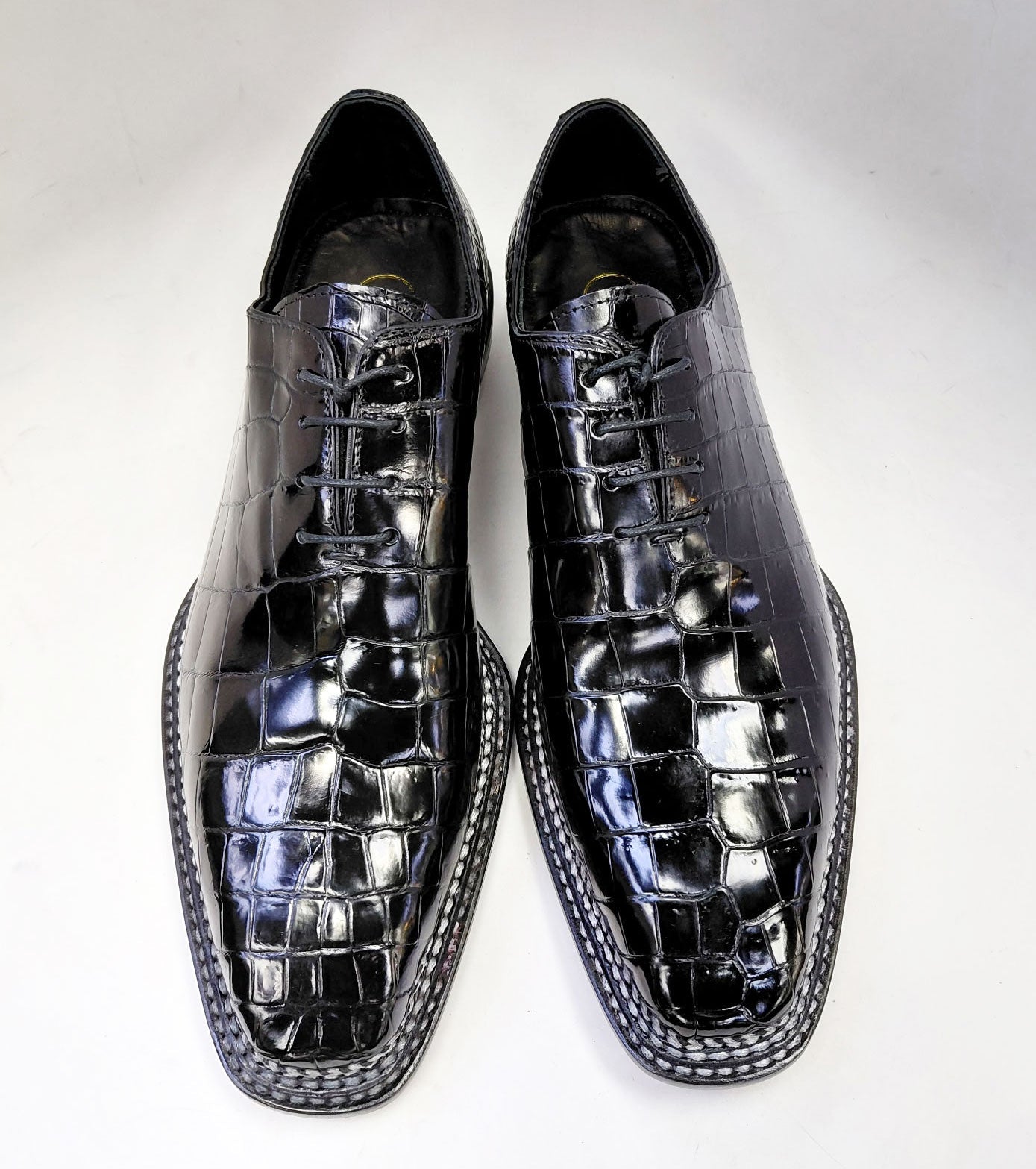 Maurice Philadelphia Custom Made Alligator Oxford - Black