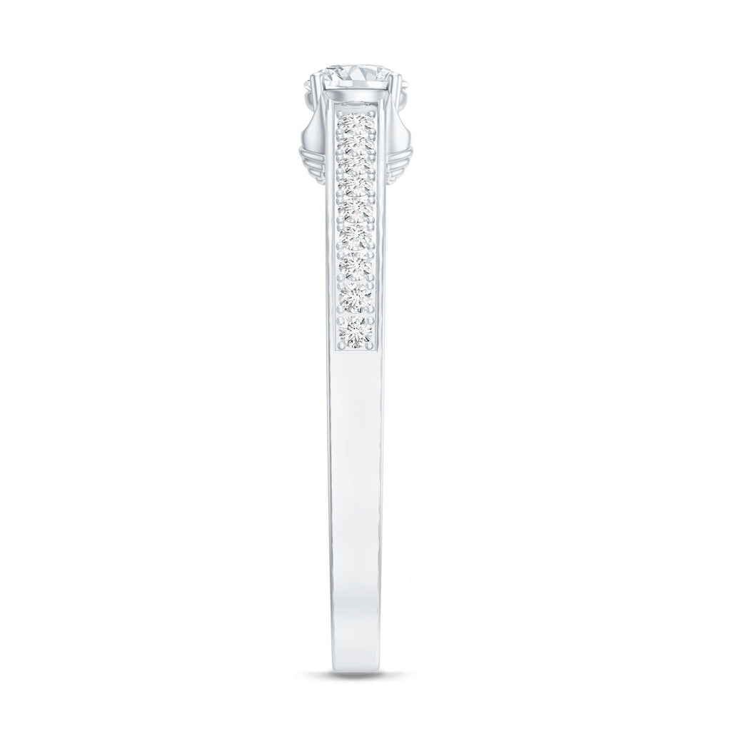 Certified Lab Grown Diamond Minimalistic Engagement Ring