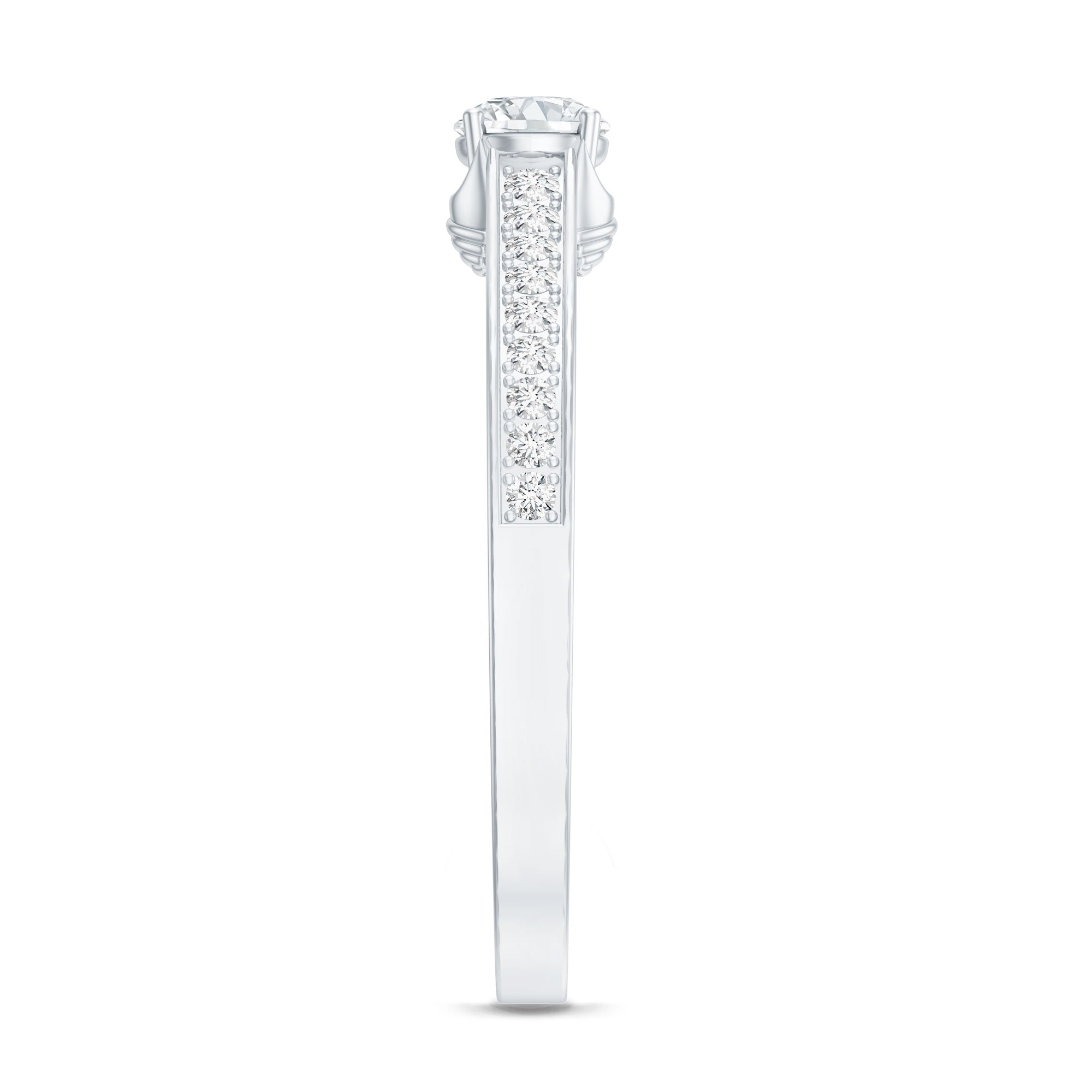 Certified Lab Grown Diamond Minimalistic Engagement Ring