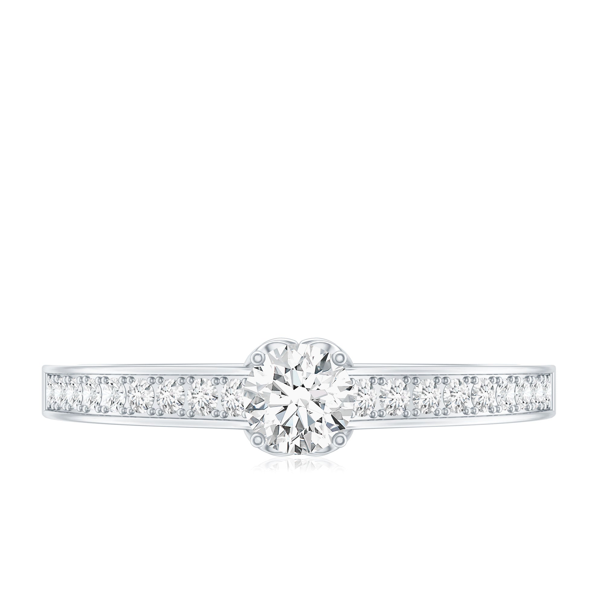 Certified Lab Grown Diamond Minimalistic Engagement Ring
