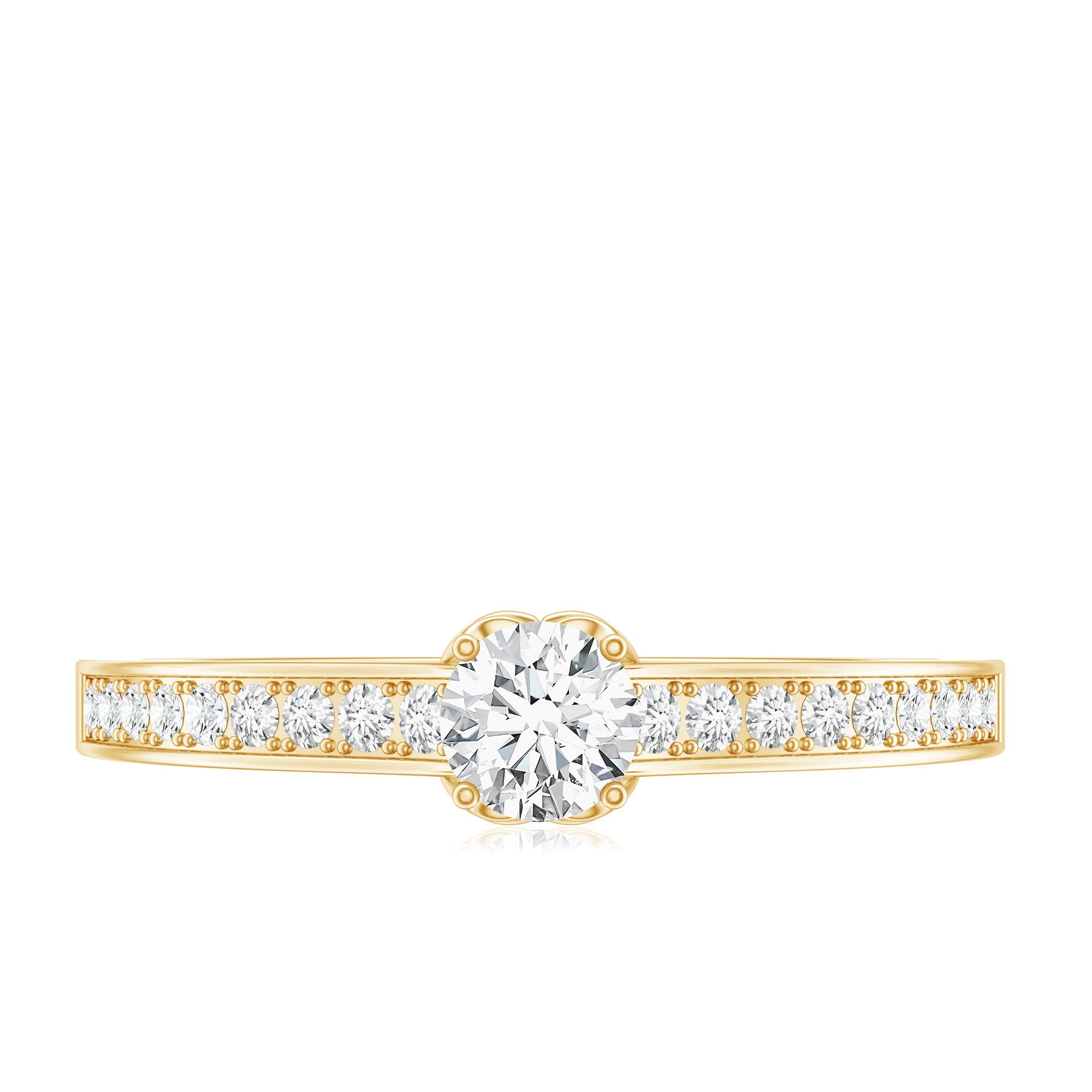 Certified Lab Grown Diamond Minimalistic Engagement Ring