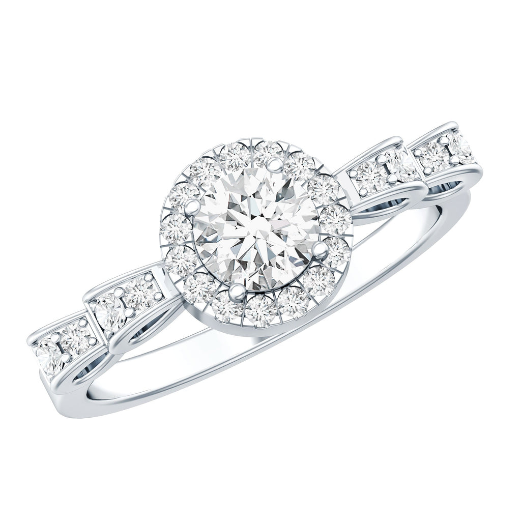 Lab Grown Diamond Minimal Engagement Ring For Her