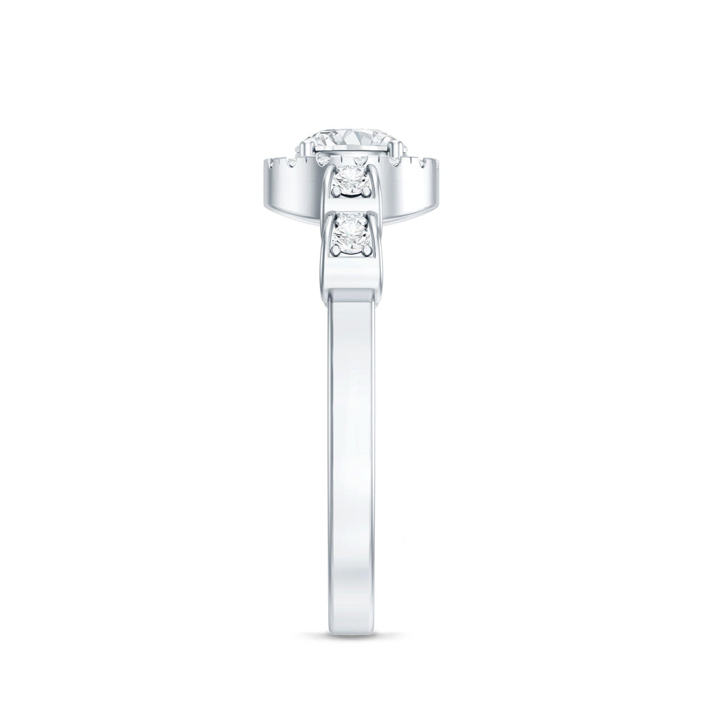 Lab Grown Diamond Minimal Engagement Ring For Her