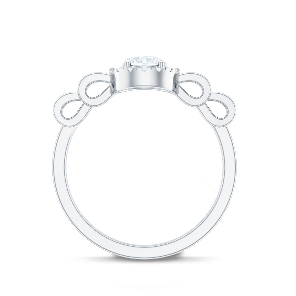 Lab Grown Diamond Minimal Engagement Ring For Her