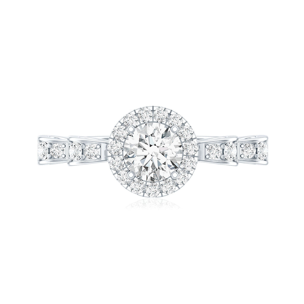 Lab Grown Diamond Minimal Engagement Ring For Her