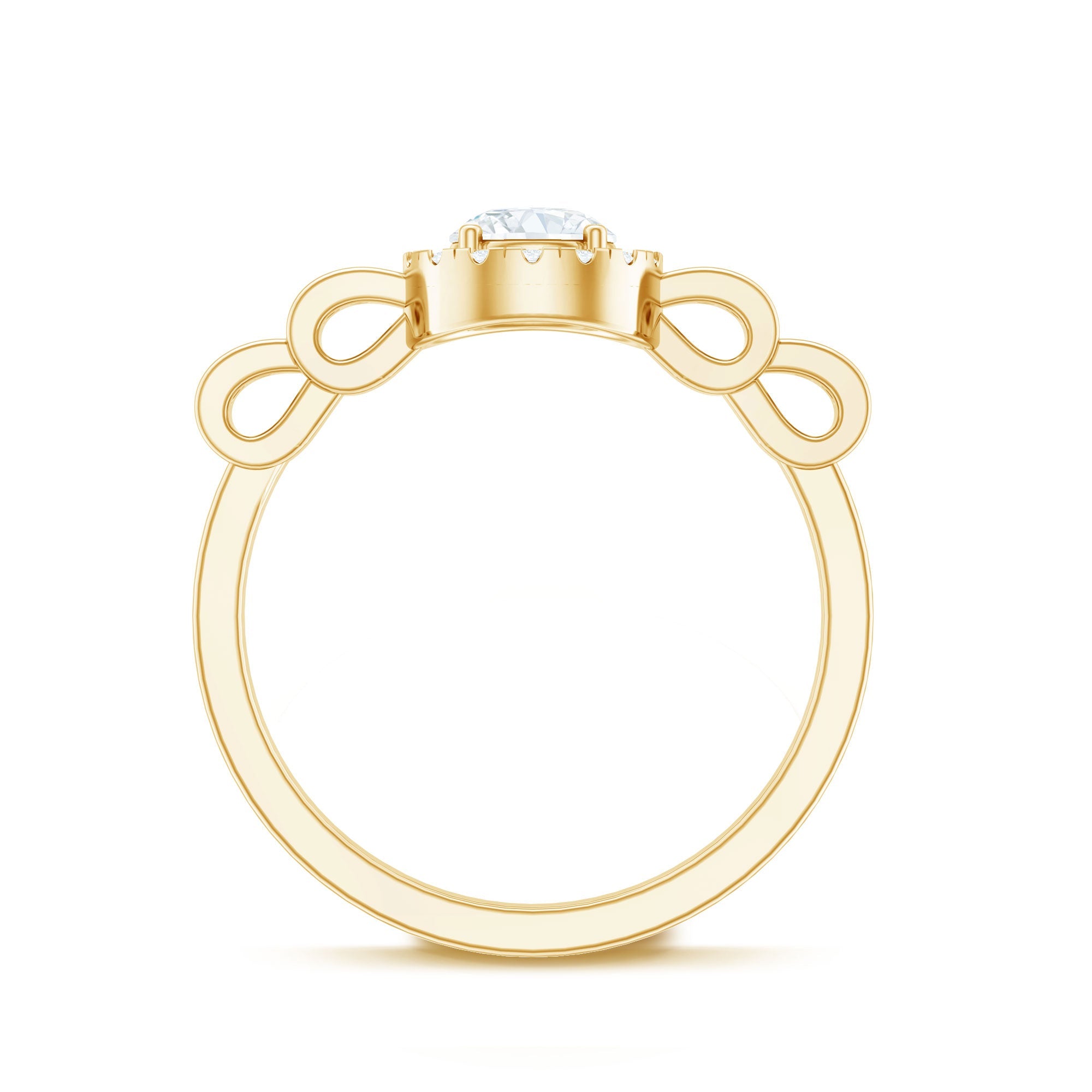 Lab Grown Diamond Minimal Engagement Ring For Her