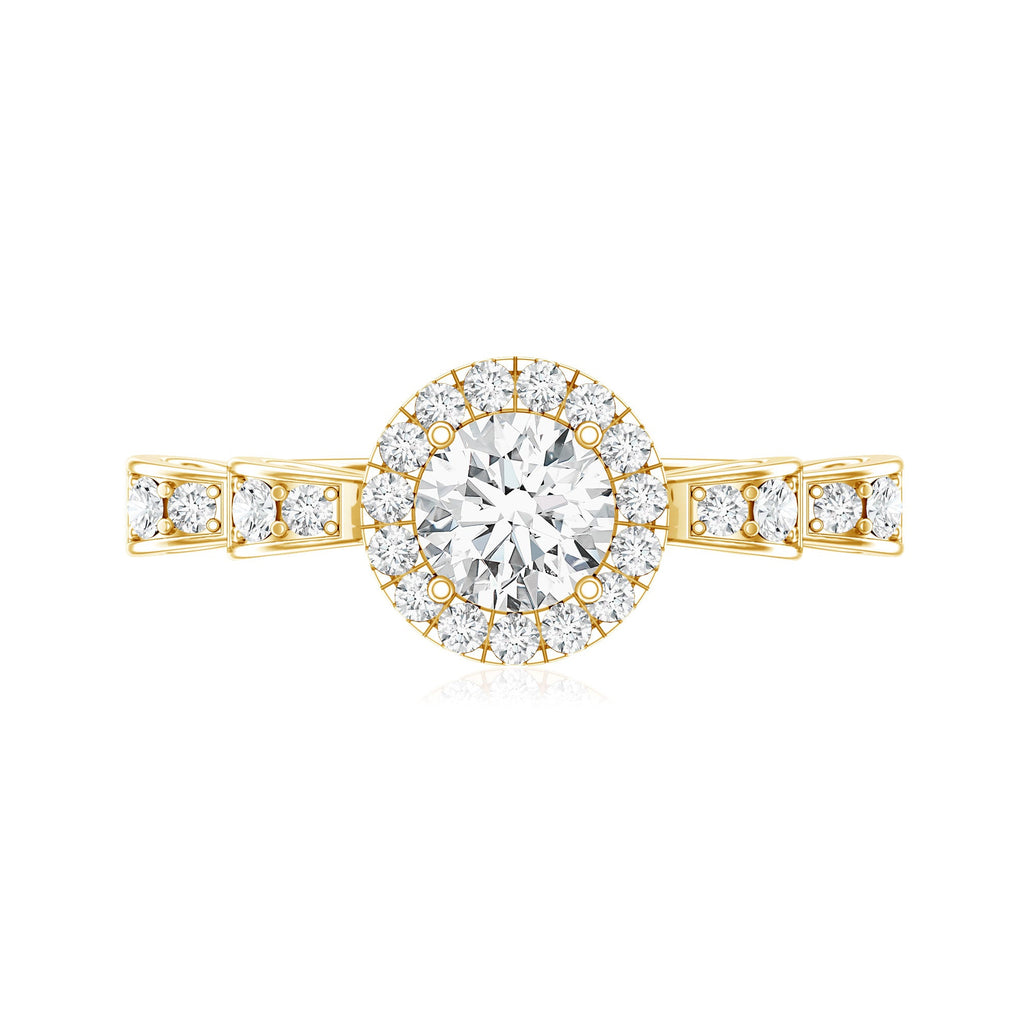 Lab Grown Diamond Minimal Engagement Ring For Her