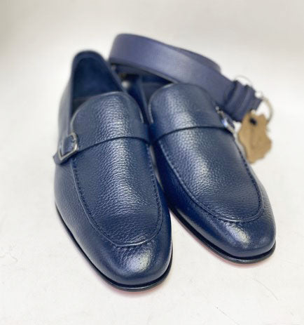 C Collection Deerskin Loafer - Navy