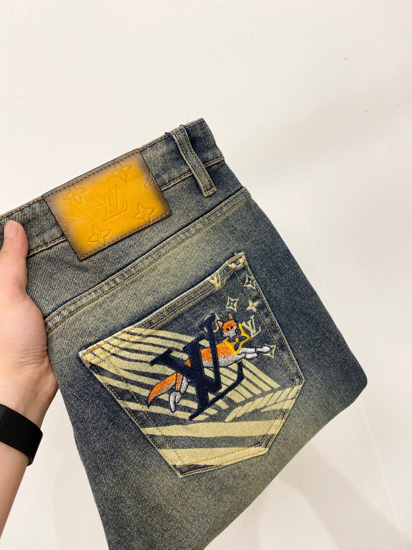 LV Fitted Jeans - DRL Fashion | Women & Men's Clothing