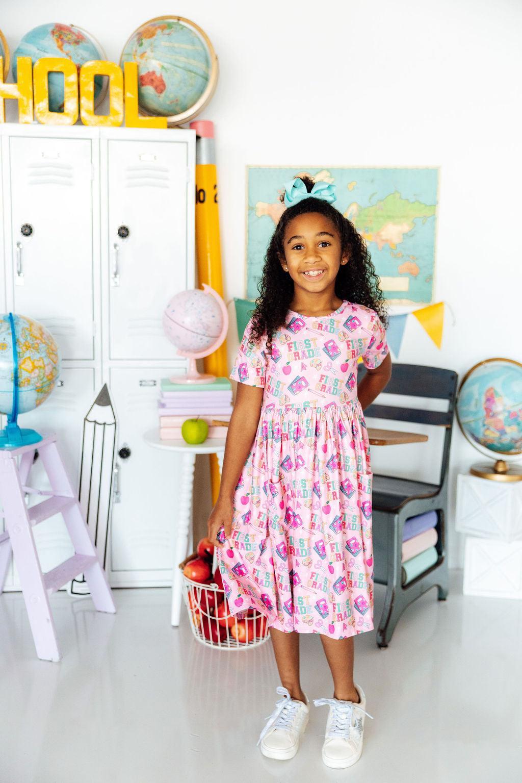 1st Grade S/S Pocket Twirl Dress