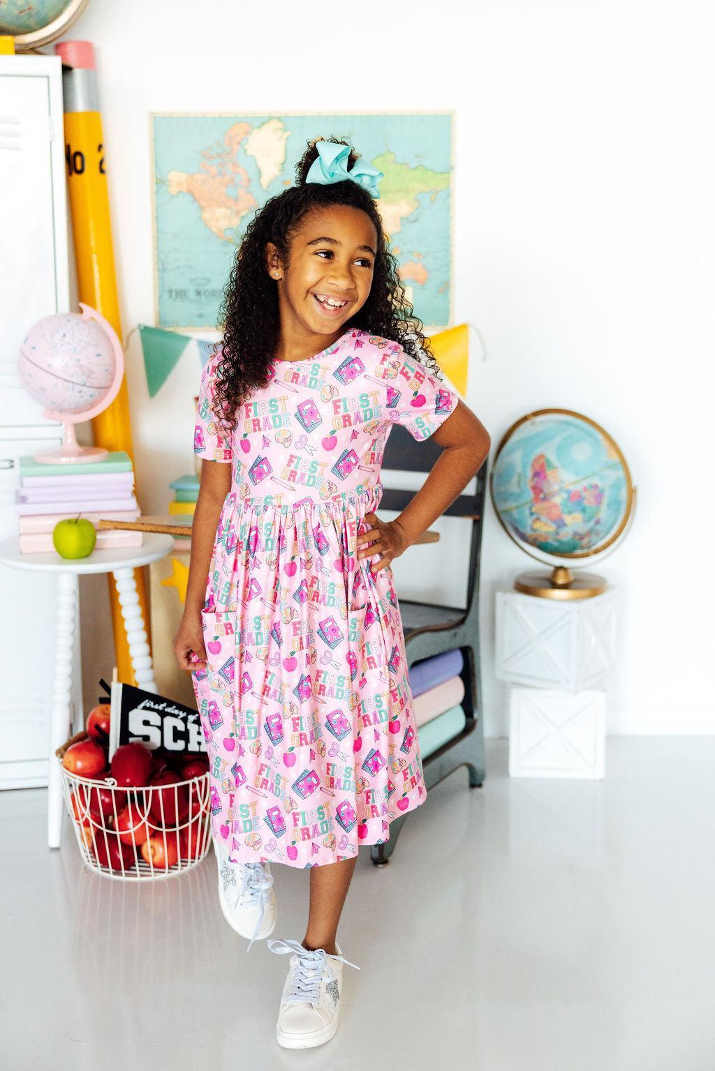 1st Grade S/S Pocket Twirl Dress