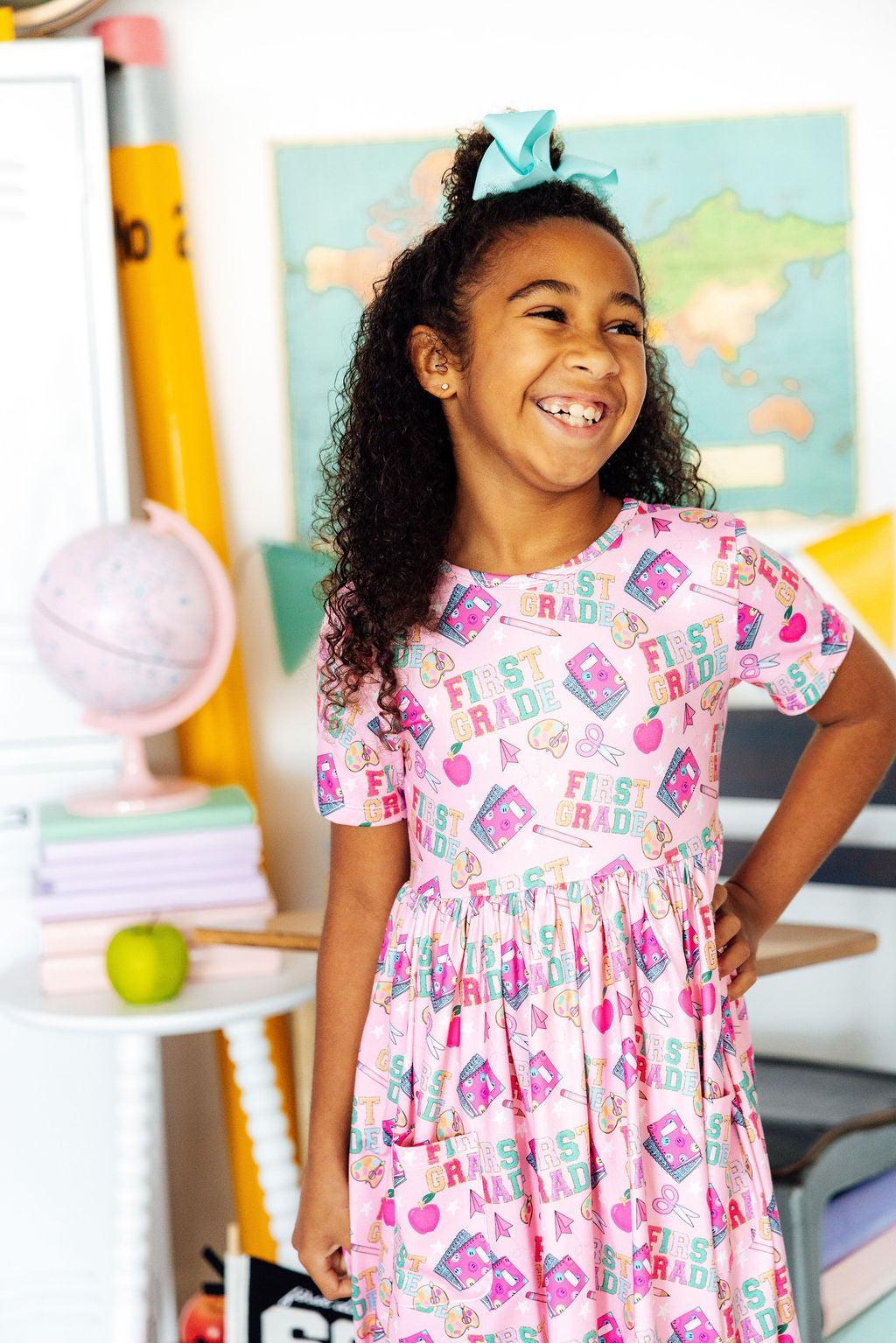 1st Grade S/S Pocket Twirl Dress